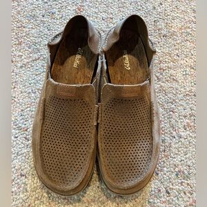 OluKai leather slip ons